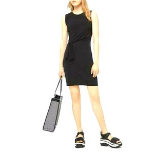 Michael Kors Side Tie Crew Neck Cocktail Dress
